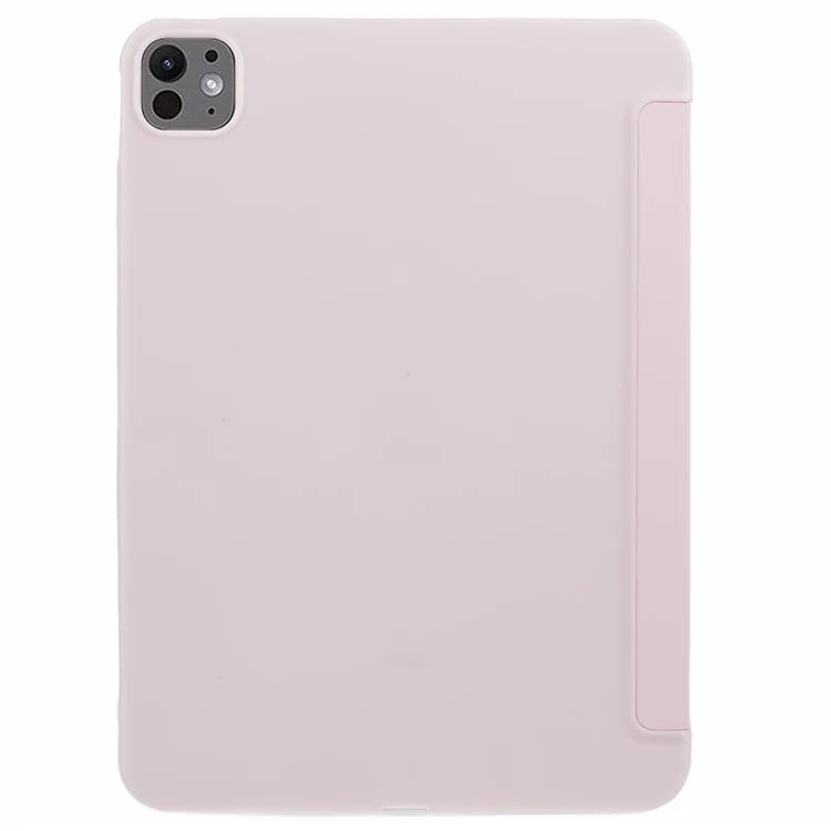 For iPad Pro 11 (2024) Case Tri-Fold Stand PU Leather + TPU Smart Cover