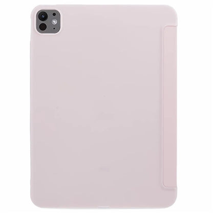 For iPad Pro 11 (2024) Case Tri-Fold Stand PU Leather + TPU Smart Cover