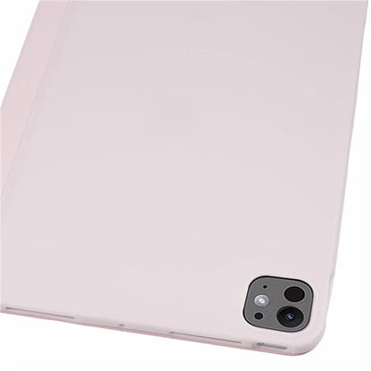 For iPad Pro 11 (2024) Case Tri-Fold Stand PU Leather + TPU Smart Cover