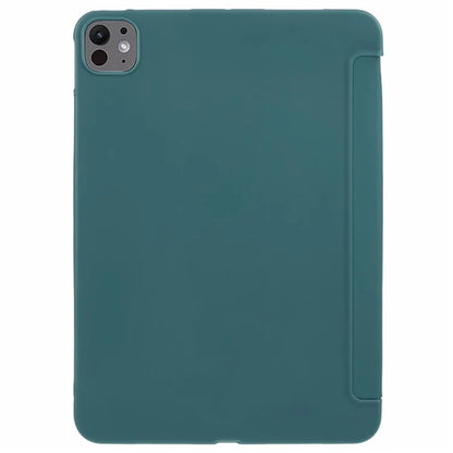 For iPad Pro 11 (2024) Case Tri-Fold Stand PU Leather + TPU Smart Cover
