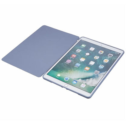 For iPad 10.2 (2021) / (2019) / (2020) / Pro 10.5-inch (2017) Case Tri-Fold Stand PU Leather + TPU Tablet Cover