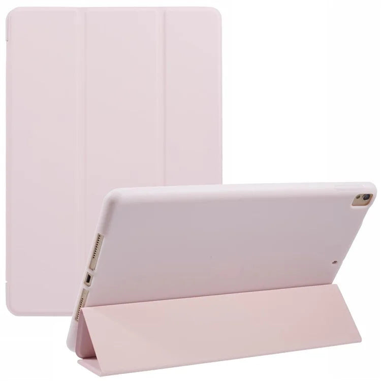 For iPad 10.2 (2021) / (2019) / (2020) / Pro 10.5-inch (2017) Case Tri-Fold Stand PU Leather + TPU Tablet Cover