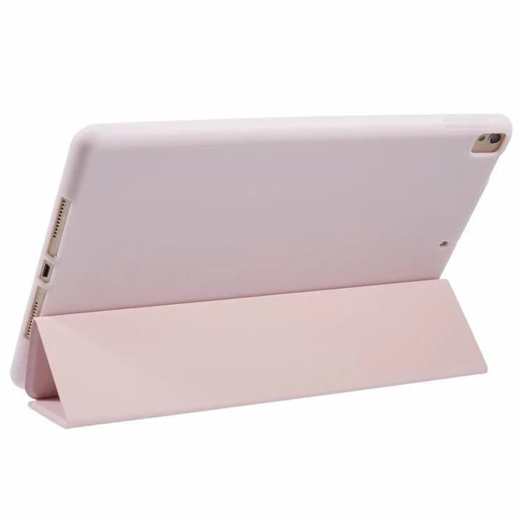 For iPad 10.2 (2021) / (2019) / (2020) / Pro 10.5-inch (2017) Case Tri-Fold Stand PU Leather + TPU Tablet Cover
