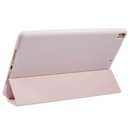 For iPad 10.2 (2021) / (2019) / (2020) / Pro 10.5-inch (2017) Case Tri-Fold Stand PU Leather + TPU Tablet Cover