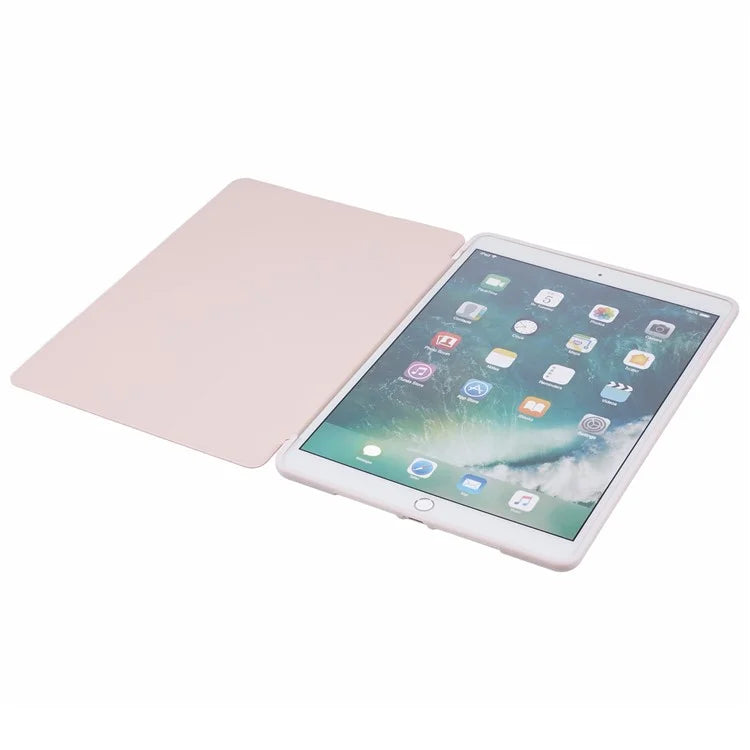 For iPad 10.2 (2021) / (2019) / (2020) / Pro 10.5-inch (2017) Case Tri-Fold Stand PU Leather + TPU Tablet Cover