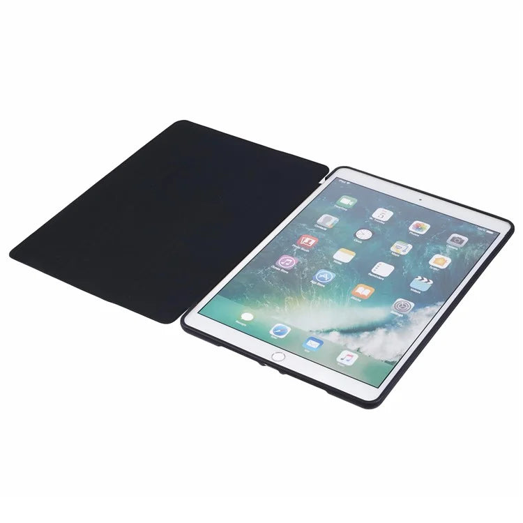 For iPad 10.2 (2021) / (2019) / (2020) / Pro 10.5-inch (2017) Case Tri-Fold Stand PU Leather + TPU Tablet Cover
