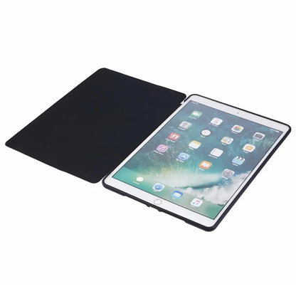 For iPad 10.2 (2021) / (2019) / (2020) / Pro 10.5-inch (2017) Case Tri-Fold Stand PU Leather + TPU Tablet Cover