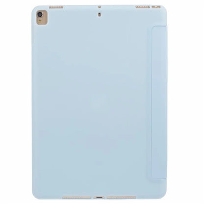For iPad 10.2 (2021) / (2019) / (2020) / Pro 10.5-inch (2017) Case Tri-Fold Stand PU Leather + TPU Tablet Cover
