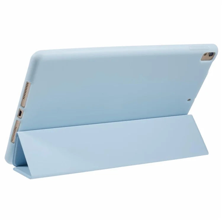 For iPad 10.2 (2021) / (2019) / (2020) / Pro 10.5-inch (2017) Case Tri-Fold Stand PU Leather + TPU Tablet Cover