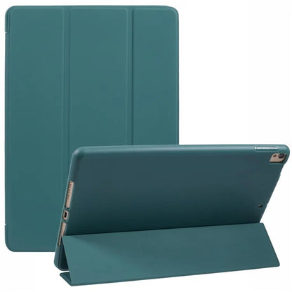 For iPad 10.2 (2021) / (2019) / (2020) / Pro 10.5-inch (2017) Case Tri-Fold Stand PU Leather + TPU Tablet Cover