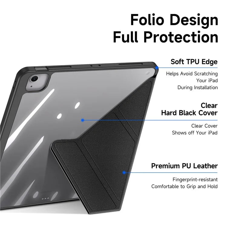 DUX DUCIS Magi Series for iPad Air 13 (2024) Case PU Leather+PC+TPU Auto Wake / Sleep Tablet Cover