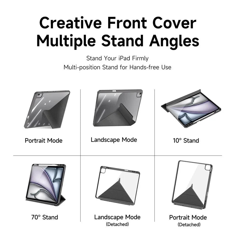 DUX DUCIS Magi Series for iPad Air 13 (2024) Case PU Leather+PC+TPU Auto Wake / Sleep Tablet Cover
