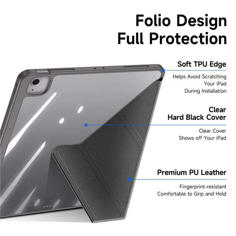 DUX DUCIS Magi Series for iPad Air 13 (2024) Case PU Leather+PC+TPU Auto Wake / Sleep Tablet Cover