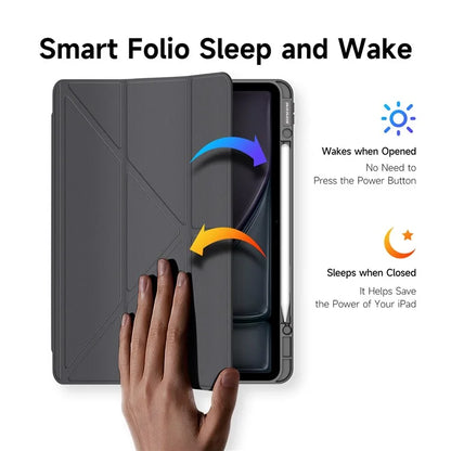 DUX DUCIS Magi Series for iPad Air 13 (2024) Case PU Leather+PC+TPU Auto Wake / Sleep Tablet Cover