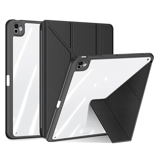 DUX DUCIS Magi Series for iPad Pro 13 (2024) Case PU Leather+PC+TPU Tablet Cover Support Auto Wake / Sleep