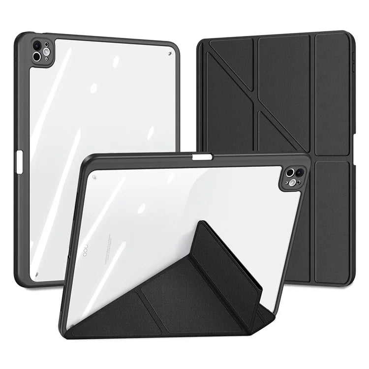 DUX DUCIS Magi Series for iPad Pro 13 (2024) Case PU Leather+PC+TPU Tablet Cover Support Auto Wake / Sleep