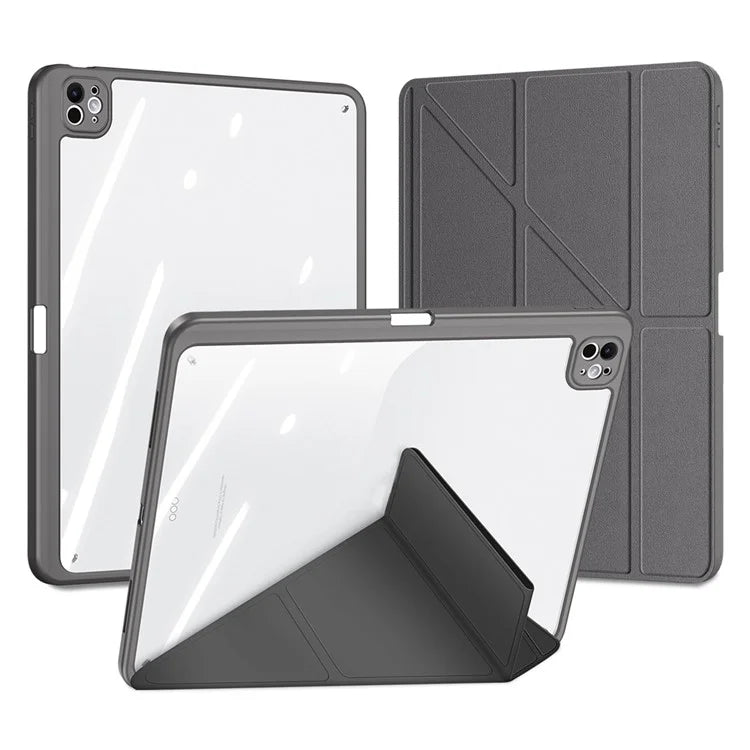 DUX DUCIS Magi Series for iPad Pro 13 (2024) Case PU Leather+PC+TPU Tablet Cover Support Auto Wake / Sleep