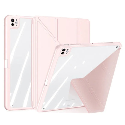 DUX DUCIS Magi Series for iPad Pro 13 (2024) Case PU Leather+PC+TPU Tablet Cover Support Auto Wake / Sleep