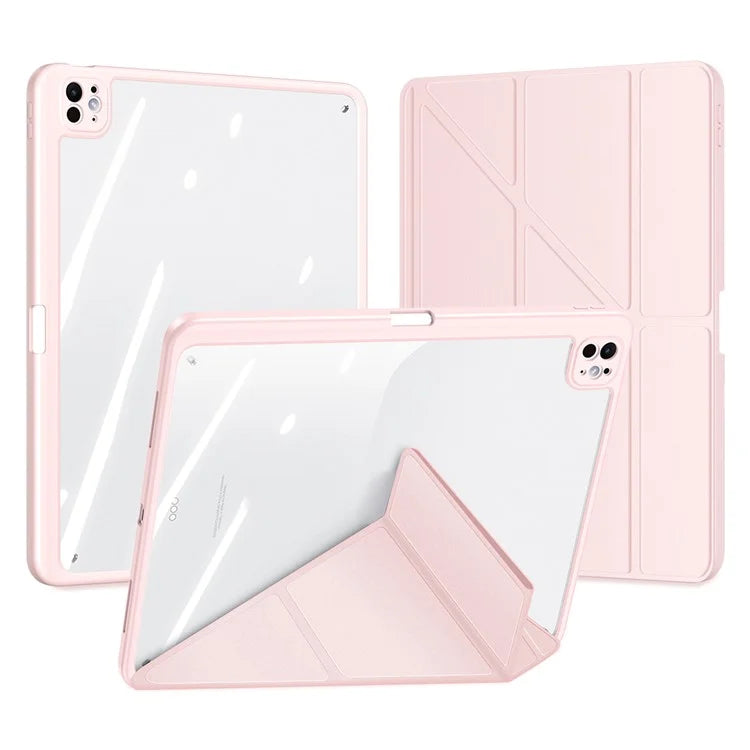 DUX DUCIS Magi Series for iPad Pro 13 (2024) Case PU Leather+PC+TPU Tablet Cover Support Auto Wake / Sleep
