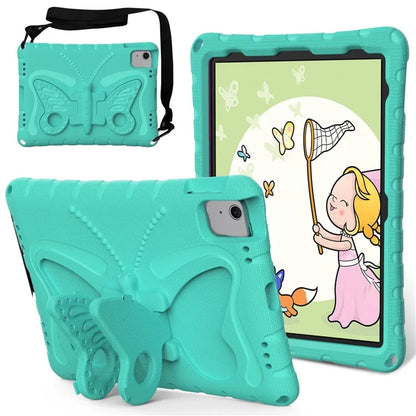 For iPad Air 11 (2024) Case Butterfly EVA Tablet Cover with Kickstand / Shoulder Strap