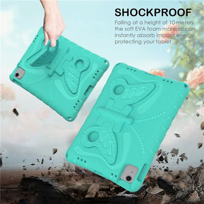 For iPad Air 11 (2024) Case Butterfly EVA Tablet Cover with Kickstand / Shoulder Strap