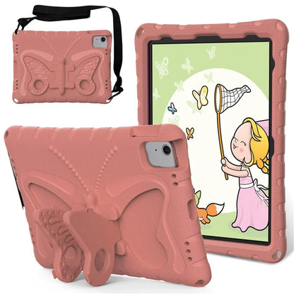 For iPad Air 11 (2024) Case Butterfly EVA Tablet Cover with Kickstand / Shoulder Strap