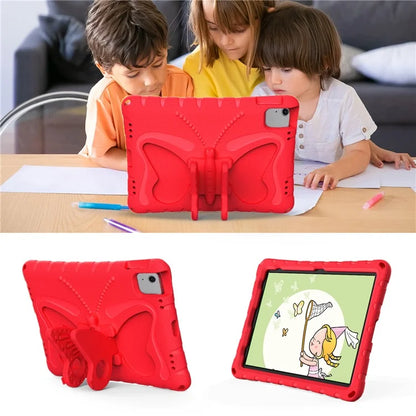 For iPad Air 11 (2024) Case Butterfly EVA Tablet Cover with Kickstand / Shoulder Strap