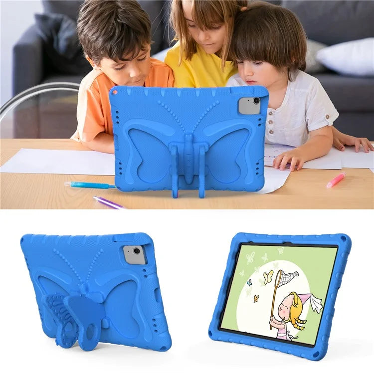 For iPad Air 11 (2024) Case Butterfly EVA Tablet Cover with Kickstand / Shoulder Strap