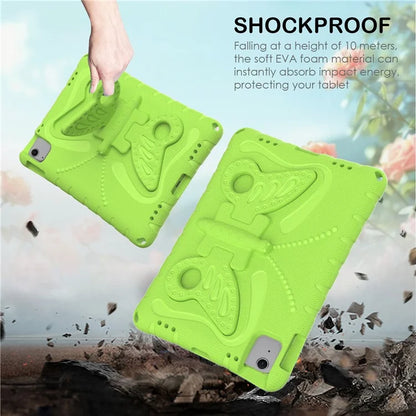 For iPad Air 11 (2024) Case Butterfly EVA Tablet Cover with Kickstand / Shoulder Strap
