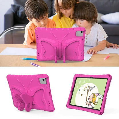 For iPad Air 11 (2024) Case Butterfly EVA Tablet Cover with Kickstand / Shoulder Strap