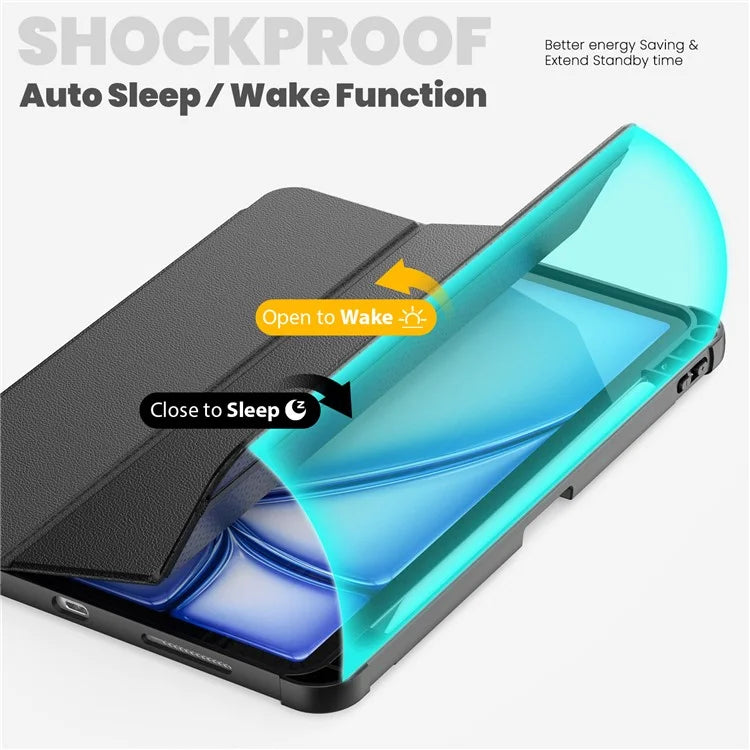 For iPad Air (2020) / (2022) / Air 11 (2024) / iPad Pro 11-inch (2018) / (2020) / (2021) / (2022) Case Leather Tablet Cover