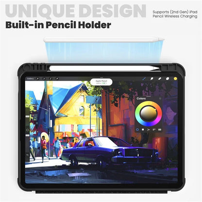 For iPad Air (2020) / (2022) / Air 11 (2024) / iPad Pro 11-inch (2018) / (2020) / (2021) / (2022) Case Leather Tablet Cover