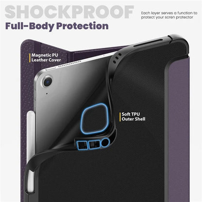 For iPad Air (2020) / (2022) / Air 11 (2024) / iPad Pro 11-inch (2018) / (2020) / (2021) / (2022) Case Leather Tablet Cover