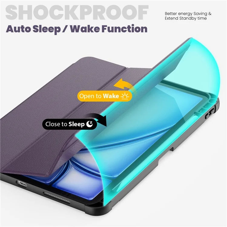 For iPad Air (2020) / (2022) / Air 11 (2024) / iPad Pro 11-inch (2018) / (2020) / (2021) / (2022) Case Leather Tablet Cover