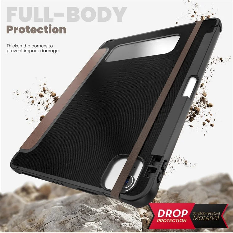 For iPad Air (2020) / (2022) / Air 11 (2024) / iPad Pro 11-inch (2018) / (2020) / (2021) / (2022) Case Leather Tablet Cover