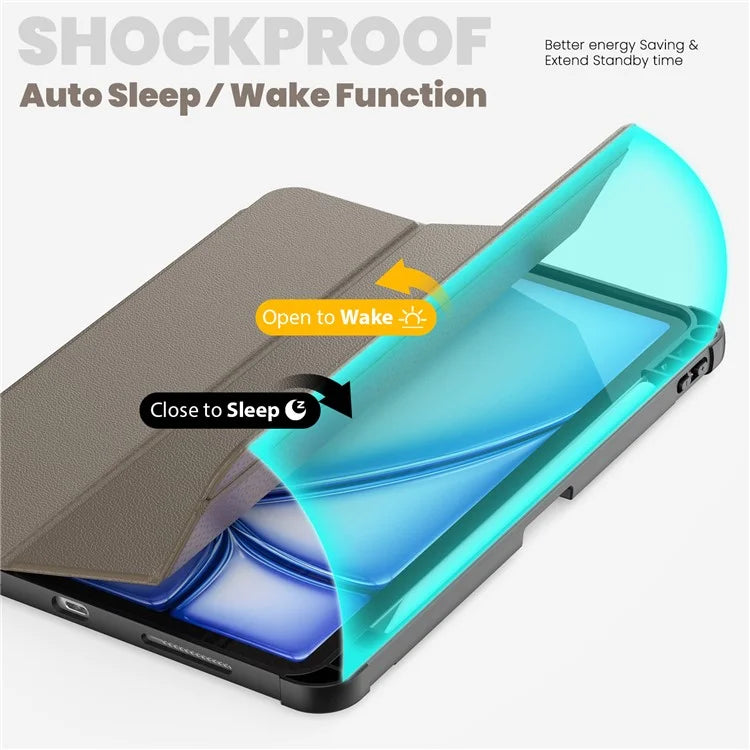 For iPad Air (2020) / (2022) / Air 11 (2024) / iPad Pro 11-inch (2018) / (2020) / (2021) / (2022) Case Leather Tablet Cover