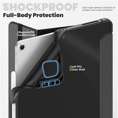 For iPad Air 13 (2024) / iPad Pro 13 (2024) / Pro 12.9 (2022) / (2021) / (2020) / (2018) Case Stand Leather Tablet Cover