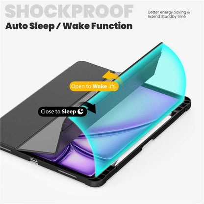For iPad Air 13 (2024) / iPad Pro 13 (2024) / Pro 12.9 (2022) / (2021) / (2020) / (2018) Case Stand Leather Tablet Cover
