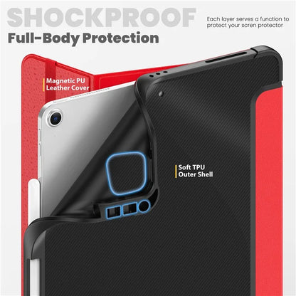 For iPad Air 13 (2024) / iPad Pro 13 (2024) / Pro 12.9 (2022) / (2021) / (2020) / (2018) Case Stand Leather Tablet Cover