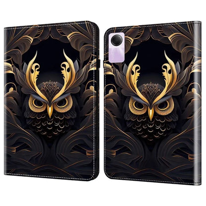 For Xiaomi Redmi Pad SE Case Card Slots PU Leather Pattern Printed Tablet Cover