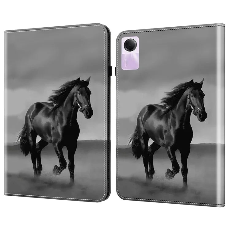 For Xiaomi Redmi Pad SE Case Card Slots PU Leather Pattern Printed Tablet Cover