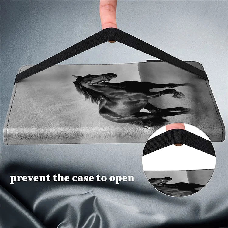 For Xiaomi Redmi Pad SE Case Card Slots PU Leather Pattern Printed Tablet Cover