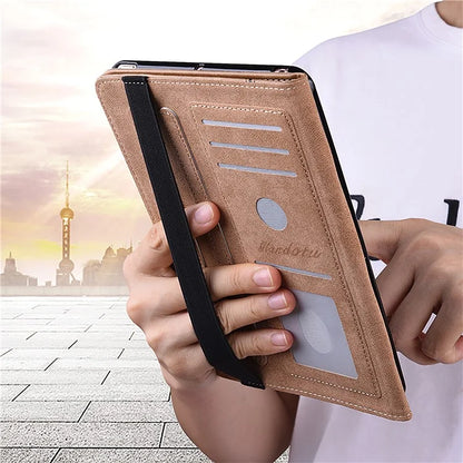For Xiaomi Redmi Pad SE Case Card Slots PU Leather Pattern Printed Tablet Cover
