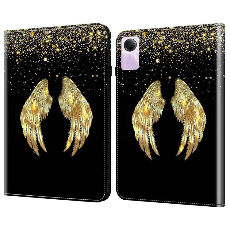 For Xiaomi Redmi Pad SE Case Card Slots PU Leather Pattern Printed Tablet Cover