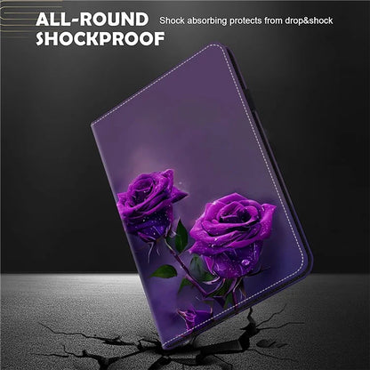 For Xiaomi Redmi Pad SE Case Card Slots PU Leather Pattern Printed Tablet Cover
