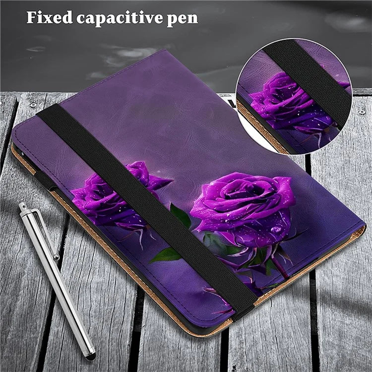 For Xiaomi Redmi Pad SE Case Card Slots PU Leather Pattern Printed Tablet Cover