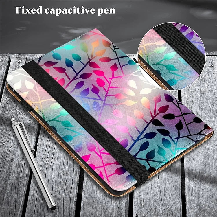 For Xiaomi Redmi Pad SE Case Card Slots PU Leather Pattern Printed Tablet Cover