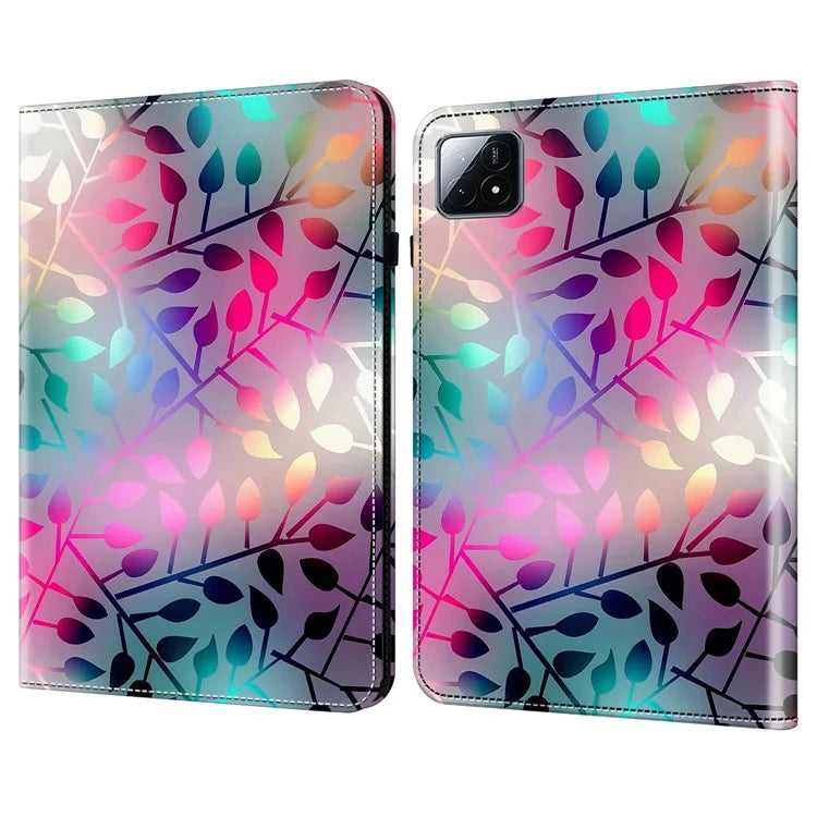 For Xiaomi Pad 6S Pro 12.4 Leather Case Pattern Printed Stand Tablet Cover