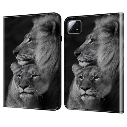 For Xiaomi Pad 6S Pro 12.4 Leather Case Pattern Printed Stand Tablet Cover