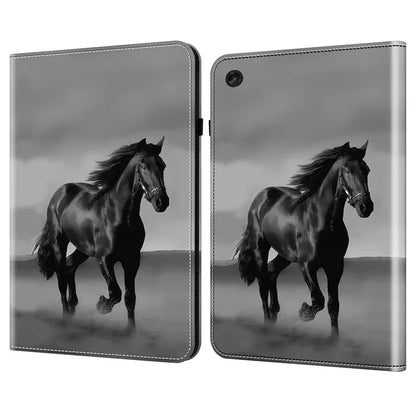 For Lenovo Tab M10 Plus (3rd Gen) Case Card Holder Pattern Printing Leather Tablet Cover